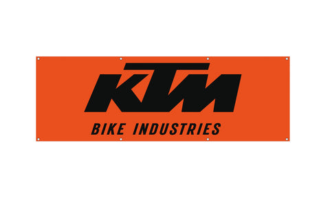 KTM banner 'KTM bikeindustries' 3x1